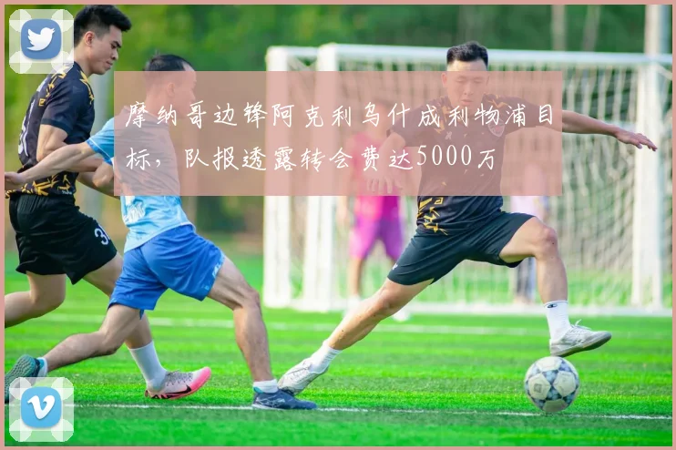 摩纳哥边锋阿克利乌什成利物浦目标，队报透露转会费达5000万